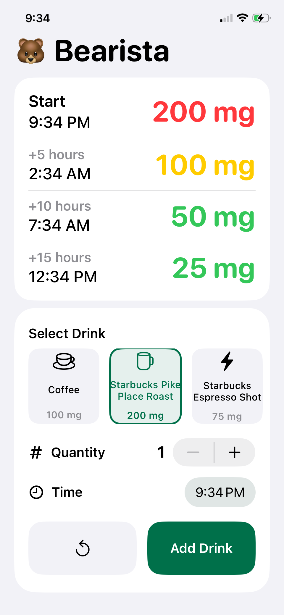 Bearista iOS App