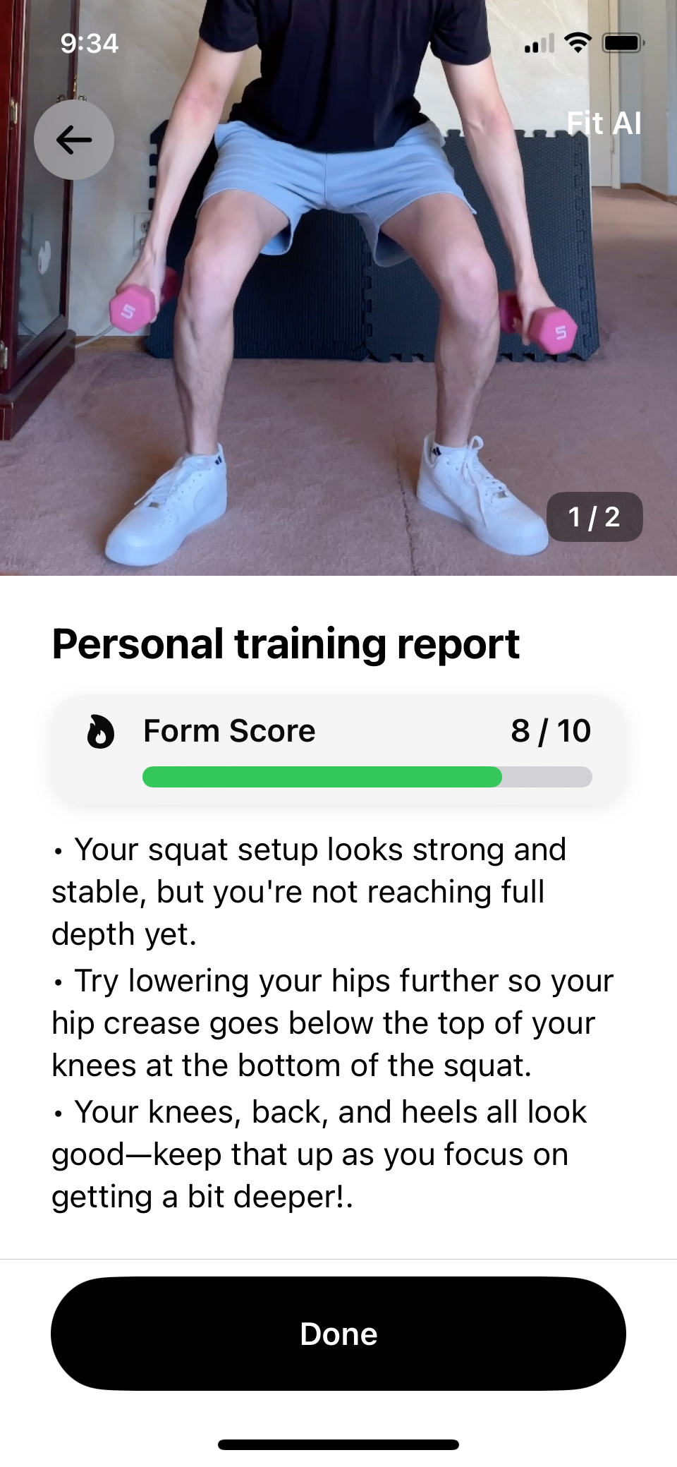 AI Personal Trainer iOS App